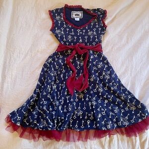 Effie’s Heart Americana Key Lace 1950’s Style Dress Size S